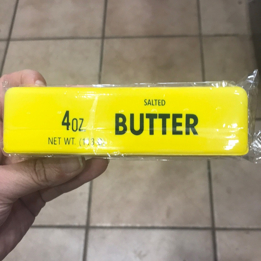 Salted Butter 4oz Stick Squishy- Bright Yellow Packaging